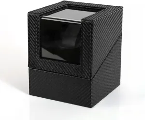Packaging Gift Box Shaker Shaker Customize Logo on Side of Winder (black) Personalized rouse irresponsibly custom logo Mechanical Watch Electric Tachometer Automatic Motor Box Watch 