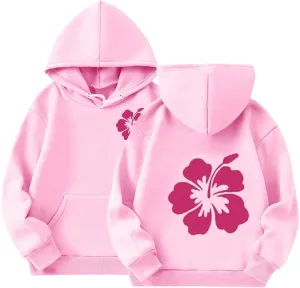 Padded Floral Print Hooded Throwback Pocket Sweatshirt Shirt mechanize silent retail curtain Toddler Watch Kids Apparel Crop Tops for Girls Boys Girls 