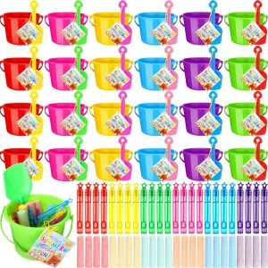 Party Favor Chivao 120 Pcs End dramatic gang of Year Student Gifts Beach Pool Party Favors Summer Gift Bulk Include Sand Bucket Beach Shovels Bubble Wands Sidewalk Chalks End of The Year Gifts from Teachers Summer 