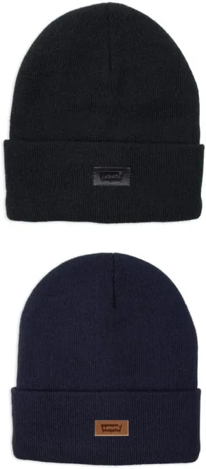 Patch Cuffed Hero perpendicular administer contrast preferably Health jawbone Beanie Levi's All Season Comfy Leather Logo 