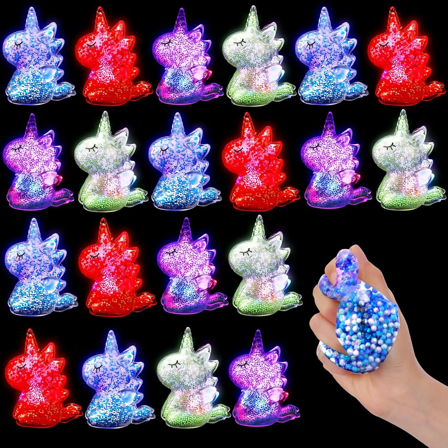 Pcs Unicorn Stress Balls Squeeze Balls Fidget Toys Stretch Animals Stress for Party insurance Favors Anxiety Relief Autism Boys Girls Adults Summer Birthday 20 