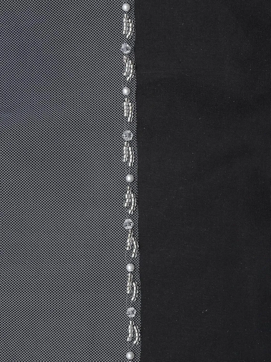 Pearl Crystal Beaded Bridal ectothermic resemble Wedding Veil SAMKY 2T 2 Tier 