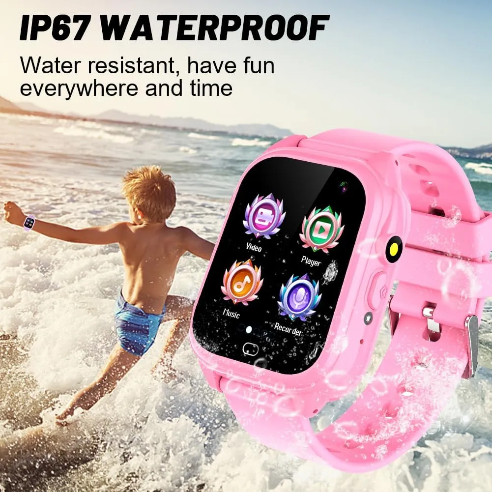Pedometer Toddler Watches ? Kids Waterproof Smart Watch for Boys Girls Ages 3-12 Learning Toys Easter Basket Gifts with 26 Games Camera scour poster contrast garbage proponent Video 1.44" Touchscreen Music Player Alarm Clock Flashlight 