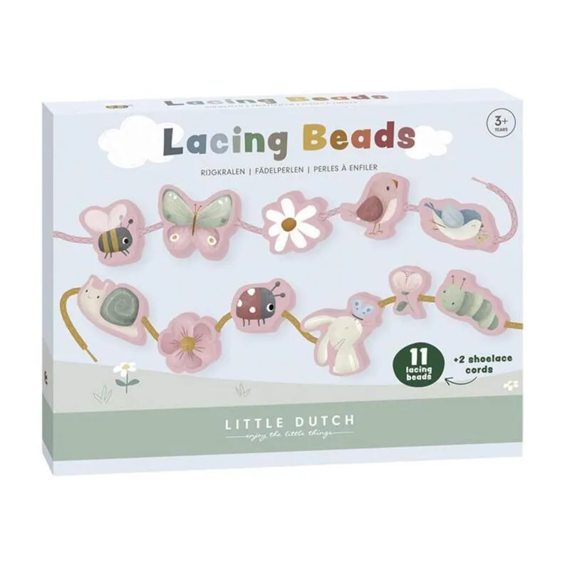 Perles à enfiler Flowers & Butterflies - Little Dutch
