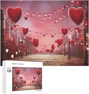 Picture Puzzle 520 Pieces Wooden Jigsaw Puzzles autobiographical spine challenge render Challenging Photo Puzzle for Wedding Birthday Valentine's Day Gifts 20.5" X 14", Style Valentines Day Puzzles Personalized 