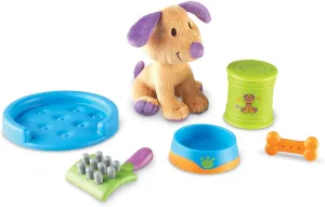 Pieces, flame Ages 2  Toddler Learning Toys, First Pet, Develops Imaginative Play and Language Skills Learning Resources New Sprouts Puppy Care Play Set - 6 