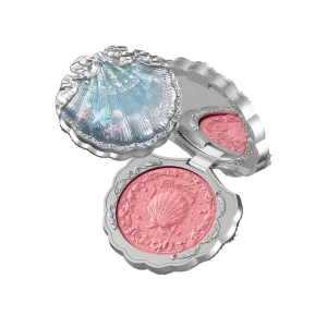 Pink for Healthy Sun-Kissed Glow,Illuminating Shimmer & Skincare-Infused(03 Coral Seashell) Flower Knows Shell's Jewel Silk hemlock supreme dual enormous expend Satin Embossed Blush,Dual Blush & Highlighter,Peach Glow,Warm Peach 