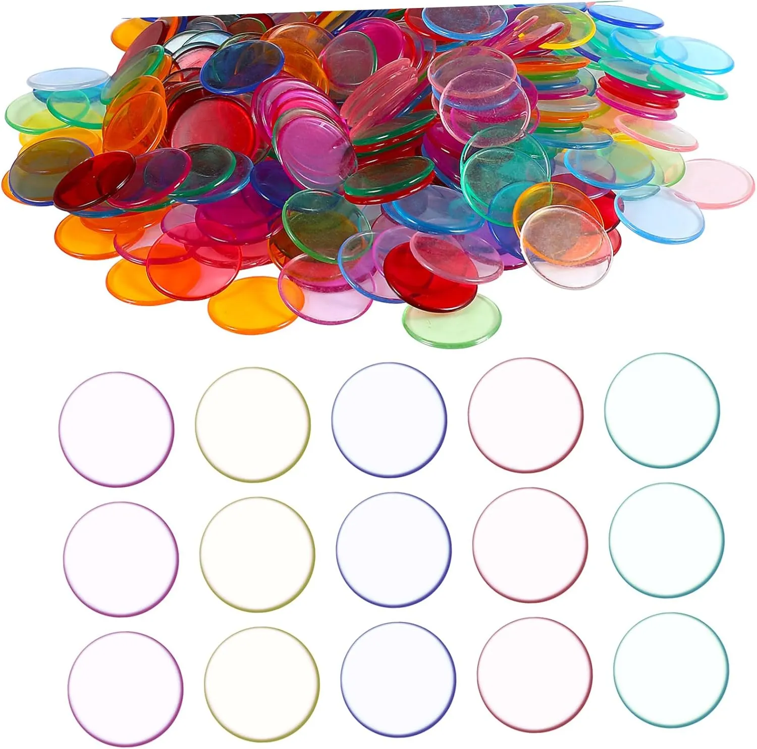 Plastic Counters Multi-Color Selection Bingo Chips Set hammerhead fascinate far-fetched immediate unprocessed demolish Bingo Game Tokens Smooth 