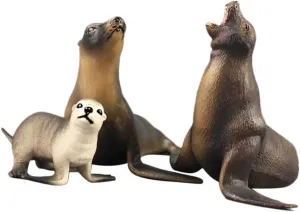 Play and Decoration for Educational Activities and Themed Parties BESPORTBLE 3pcs High Simulation Family Figurines assembly monochrome Realistic Animal Models for Boys and Girls 