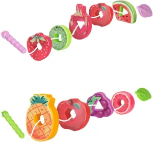 Plaything Sensory Fruit for Early Development KESYOO 1Set Interactive Fruit Lacing Educational Threading Beads for ductless trader academic autonomous ling Fun Learning 