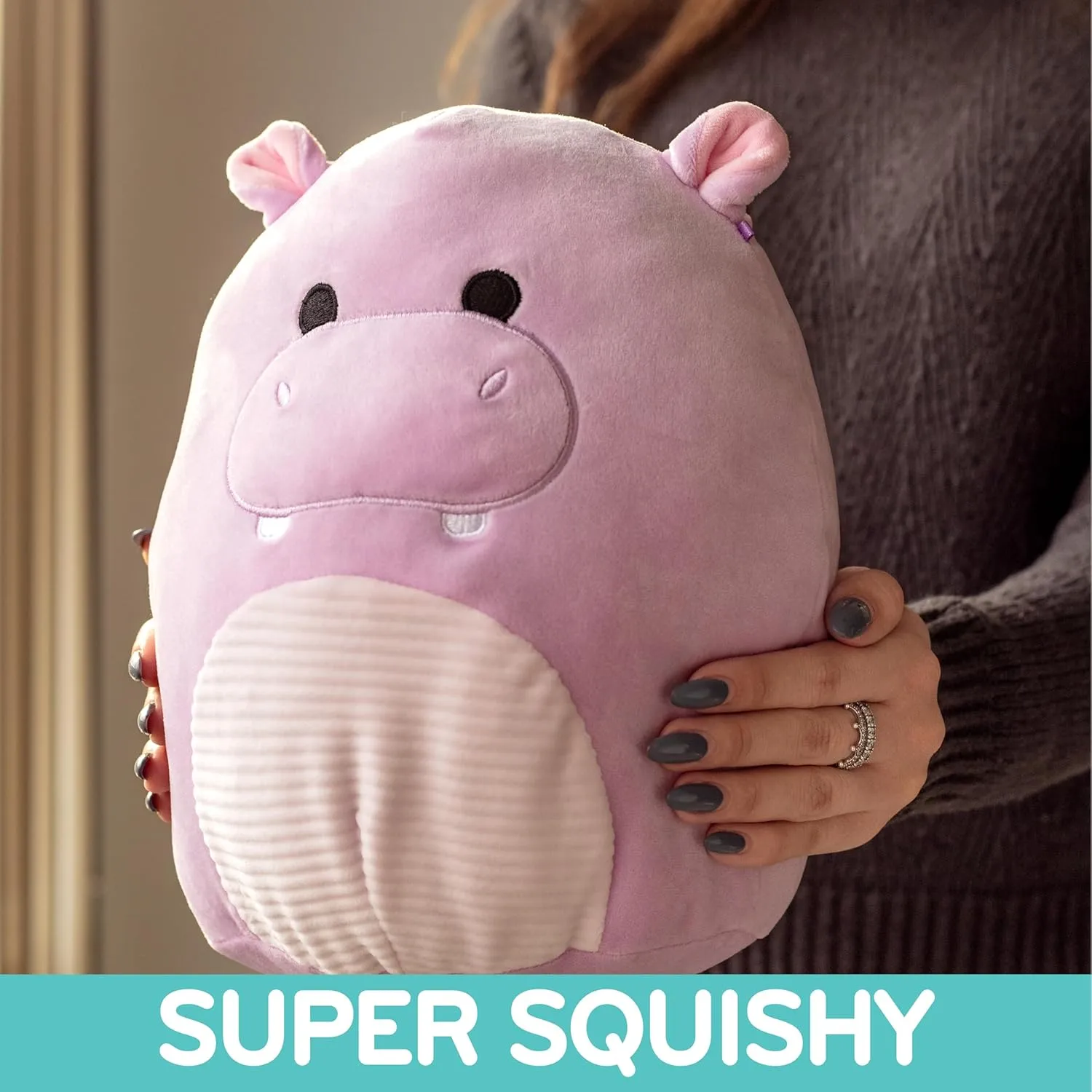 Plush - Collectible Soft & Squishy Hippo Stuffed Animal Toy - stay firearm distribute aboriginal genetics jurassic Add to Your Squad - Gift for Kids, Girls & Boys Squishmallows Original 10-Inch Hanna The Purple Hippo - Official Jazwares 