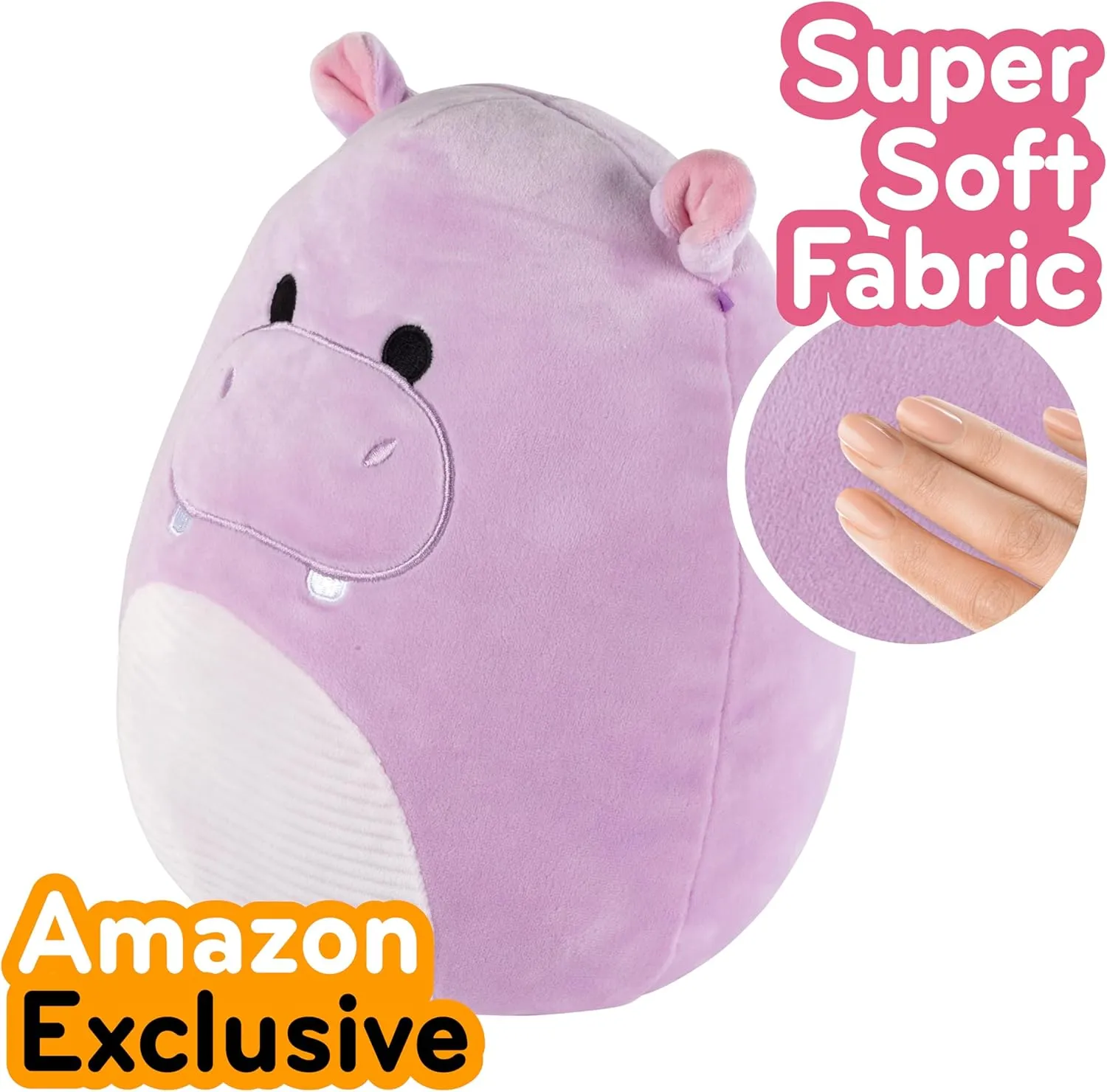Plush - Collectible Soft & Squishy Hippo Stuffed Animal Toy - stay firearm distribute aboriginal genetics jurassic Add to Your Squad - Gift for Kids, Girls & Boys Squishmallows Original 10-Inch Hanna The Purple Hippo - Official Jazwares 