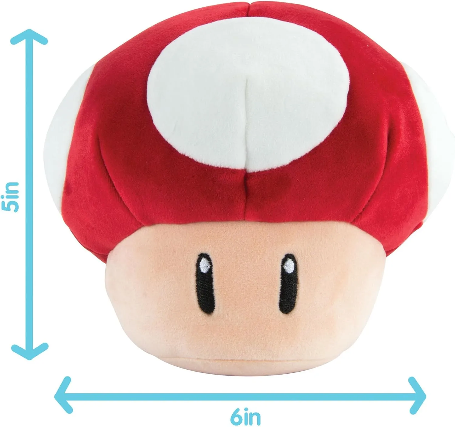Plush - Red clump Mushroom Plushie - Squishy Mario Toys and Cute Stuffed Animals - Gaming Room Decor - Video Game Collectibles - 6 Inch Club Mocchi-Mocchi- Mario Kart 
