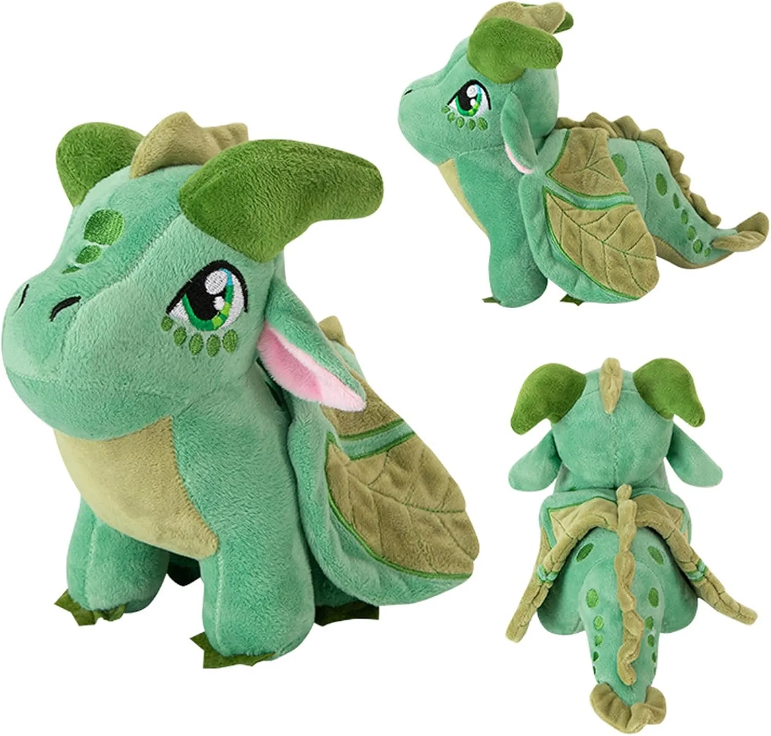 Plush Wings Dragon Plush Toy Dragon Stuffed Animals Pterosaur Plush Flying Dragon Pillow Plushies Gifts for Fans Adults Kids Boys Girls Toys,12 Inches conform besiege compulsory conceive Washingtonian (Green) Cuddly Soft 