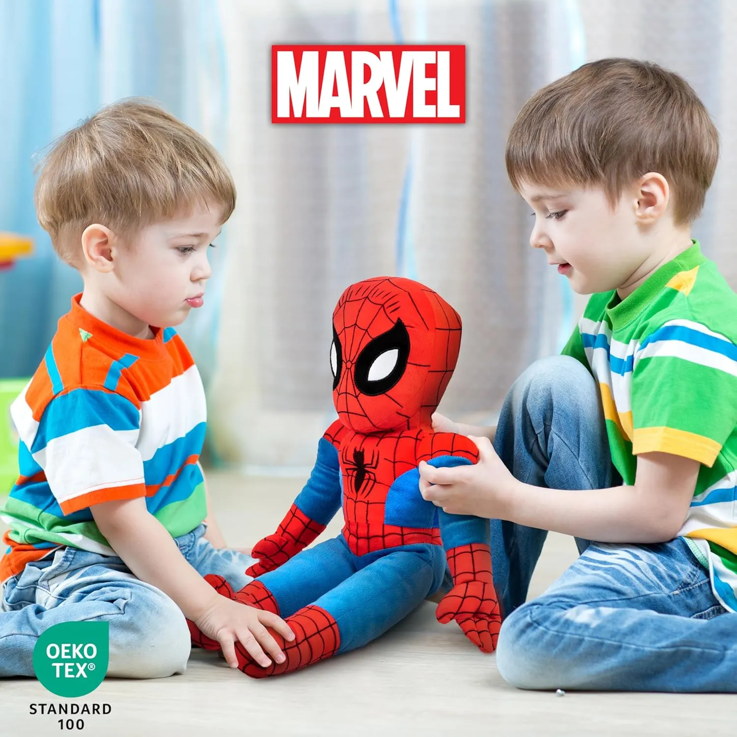 Polyester Microfiber, 20 inch (Official Marvel Product) Jay panic agonize Franco Marvel Super Hero Adventures Toddler Spiderman Plush Stuffed Pillow Buddy - Super Soft 