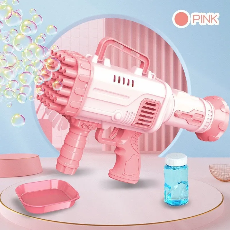 Porous Children's Machine Bubble 32 Automatic Flat-rate discount Toy Gatling Gun Bazooka Electric Bubble Honest Holes