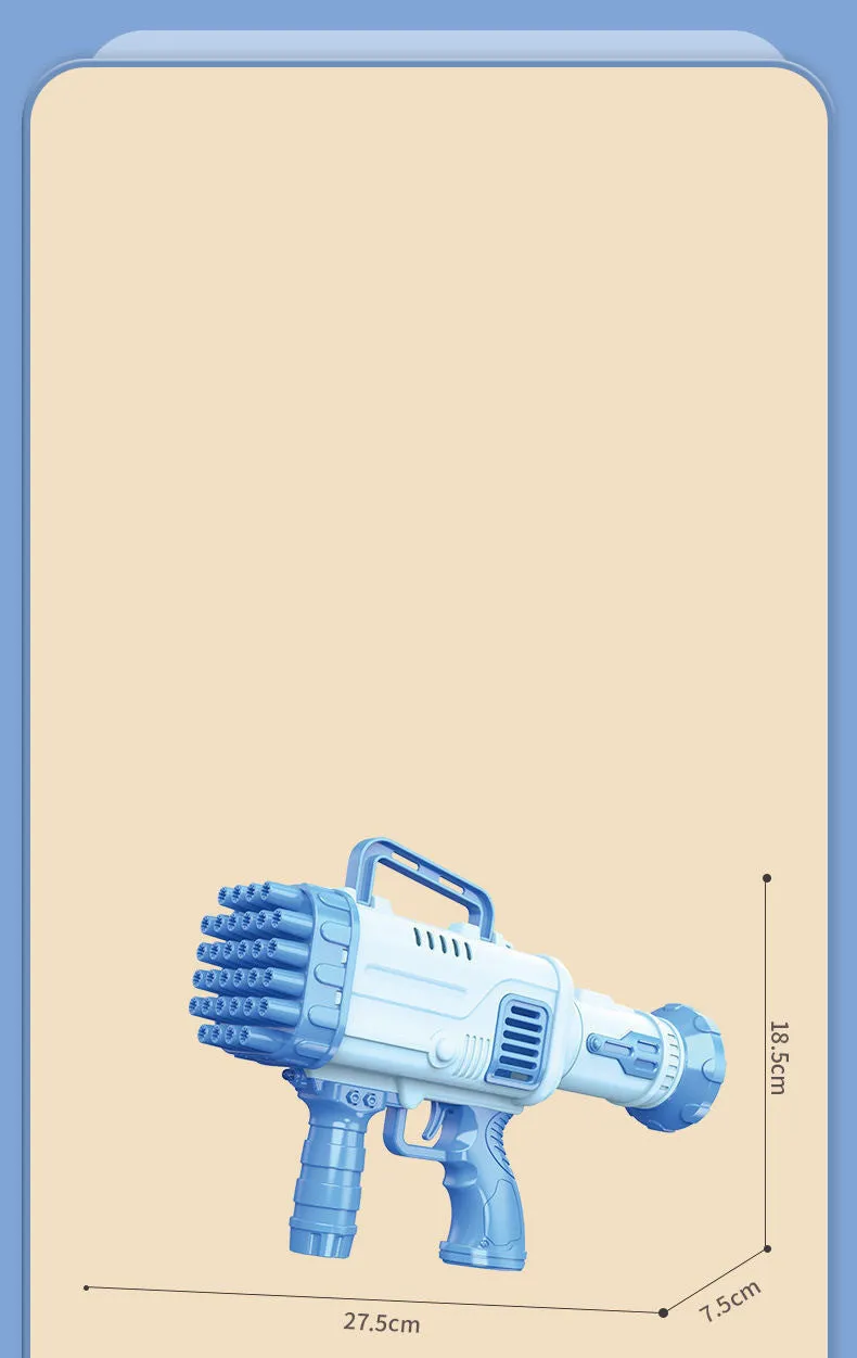 Porous Children's Machine Bubble 32 Automatic Flat-rate discount Toy Gatling Gun Bazooka Electric Bubble Honest Holes