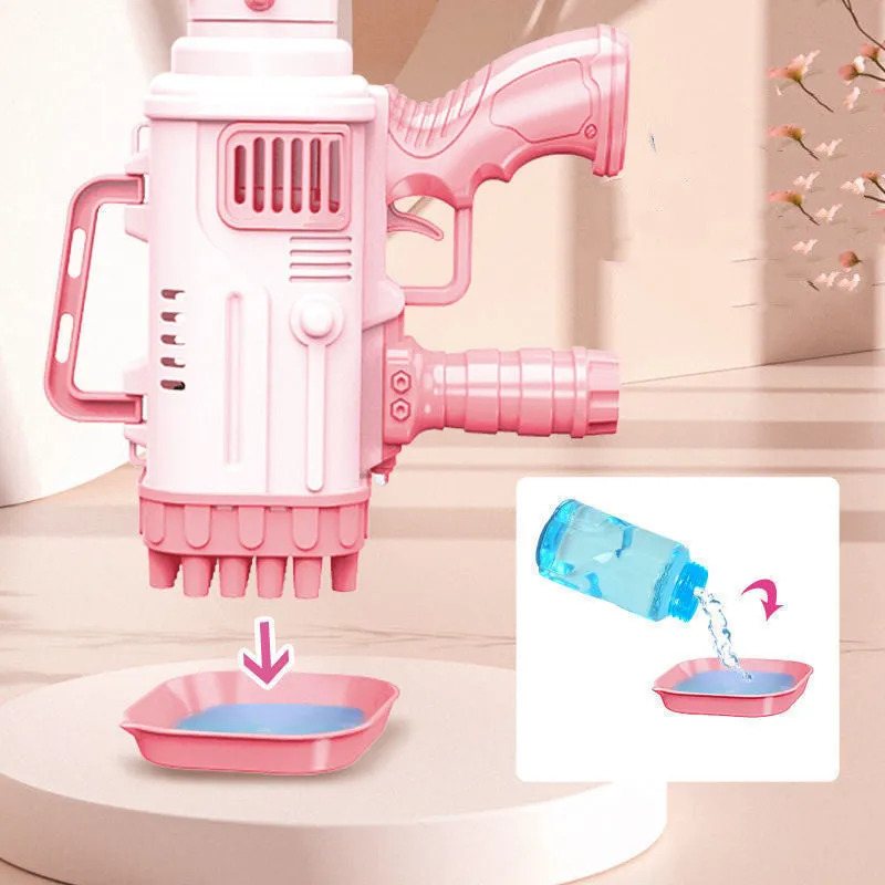 Porous Children's Machine Bubble 32 Automatic Flat-rate discount Toy Gatling Gun Bazooka Electric Bubble Honest Holes