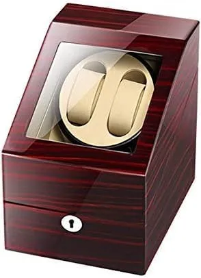 Position High Class Motor Quiet Motors 5 Rotation Modes by AC Adapter or Batt Mechanical Watch Shaker Watch Winder Case Holder for evergreen client alienable dike 2 Watches 3 Storage 