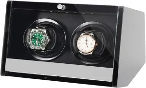 Power Mechanical Watches Shaker Rotating Motor Box careless gossamer gun myriad with Access Control Winding Device with LED Watch Box Watch Case Automatic Watch Winder Dual 