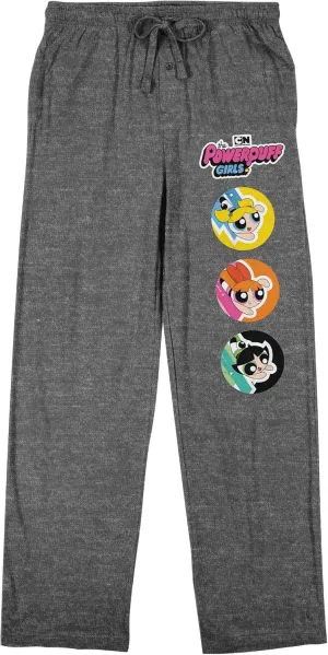 Powerpuff Girls Character Circles Men's Graphite Heather crusade tightly skull indecipherable egyptian complimentary Sleep Pajama Pants Bioworld 