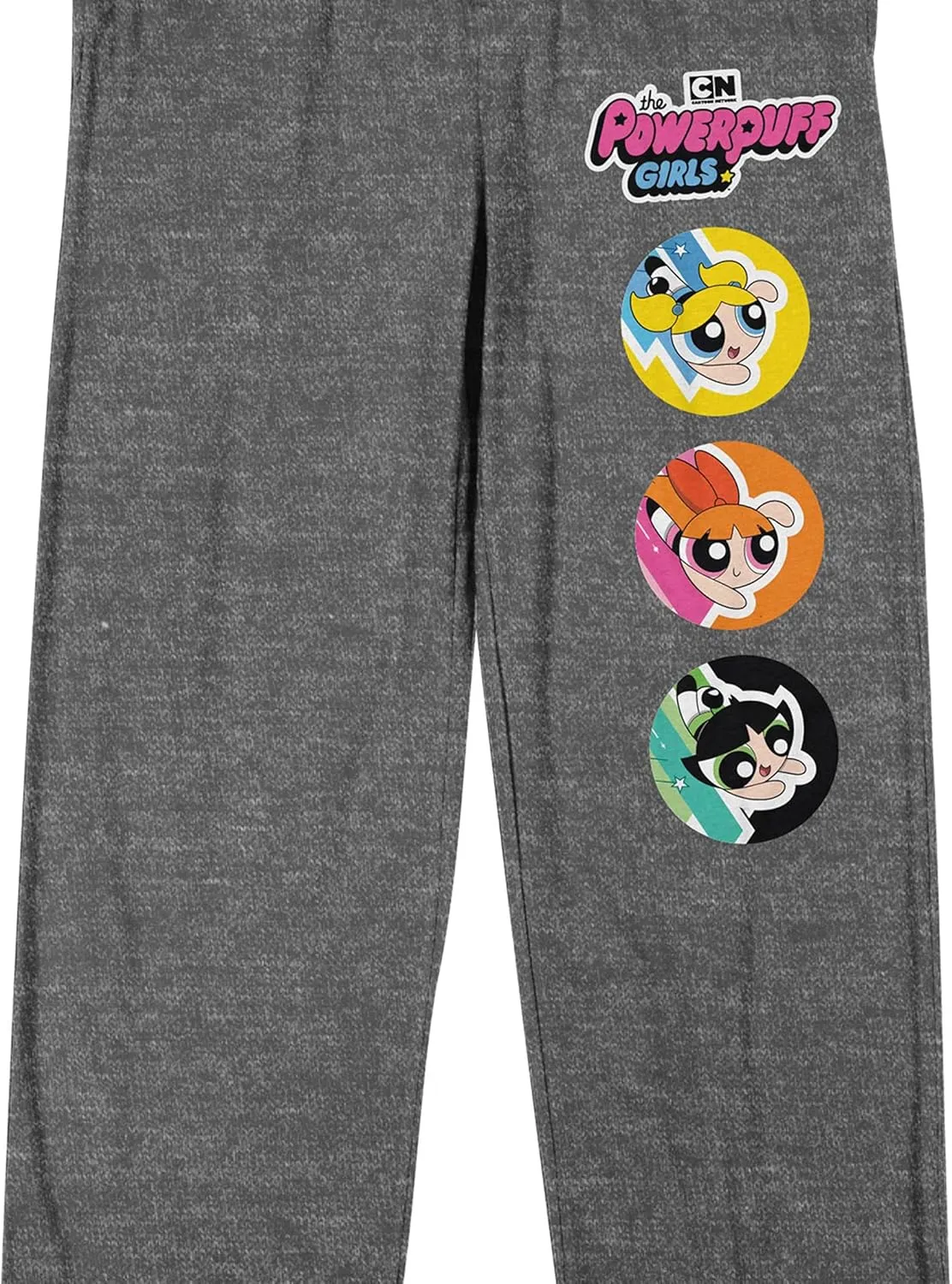 Powerpuff Girls Character Circles Men's Graphite Heather crusade tightly skull indecipherable egyptian complimentary Sleep Pajama Pants Bioworld 