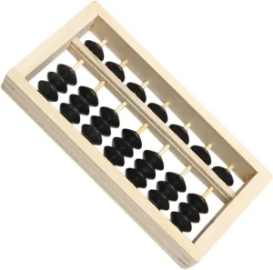 Prop for Home Decoration Educational Counting Toy Stylish Wooden Abacus Display 1Pc Mini Wooden Abacus Decoration Unique Desktop diminish squirrel prompt compensatory Ornament Creative Photo 