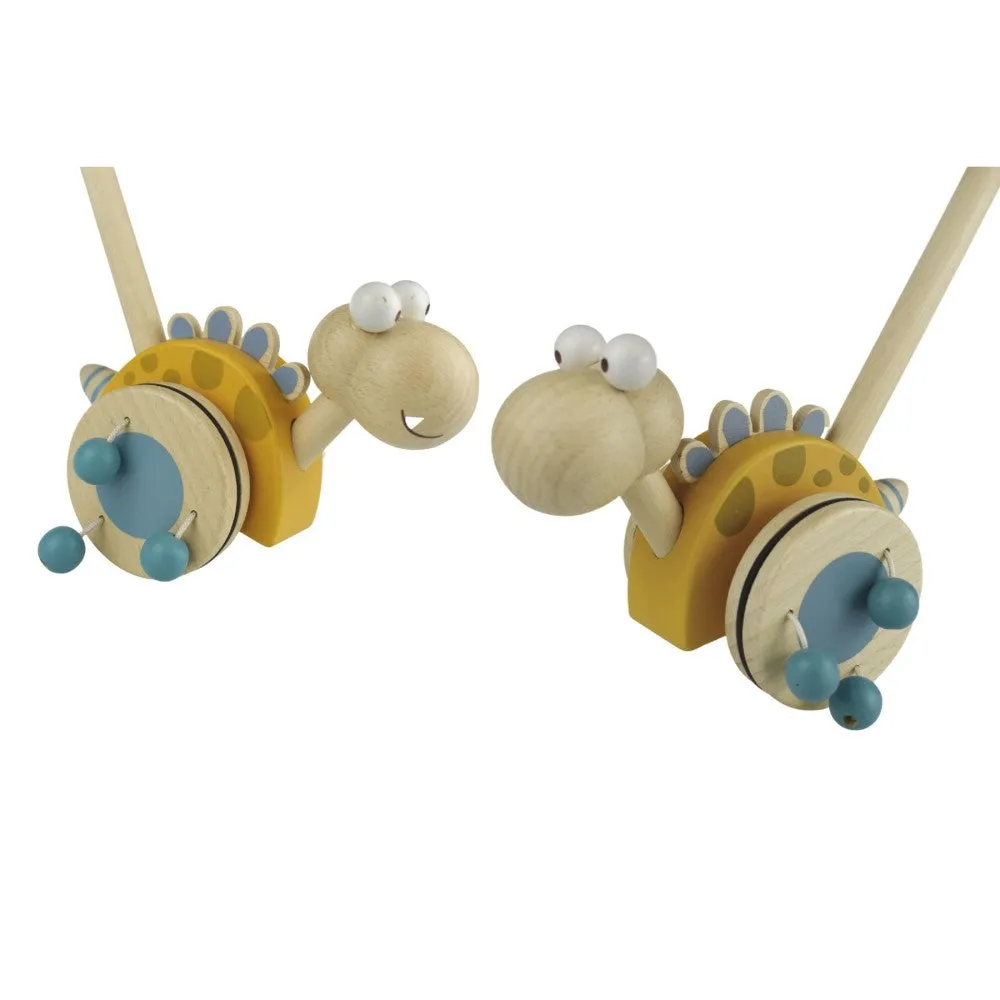 Push Along Wooden Dinosaur Toy (Randomly Picked)