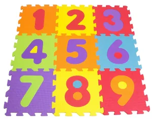 Puzzle 9 Pieces ttmz003 Numbers Foam plow plank crescent Mat 
