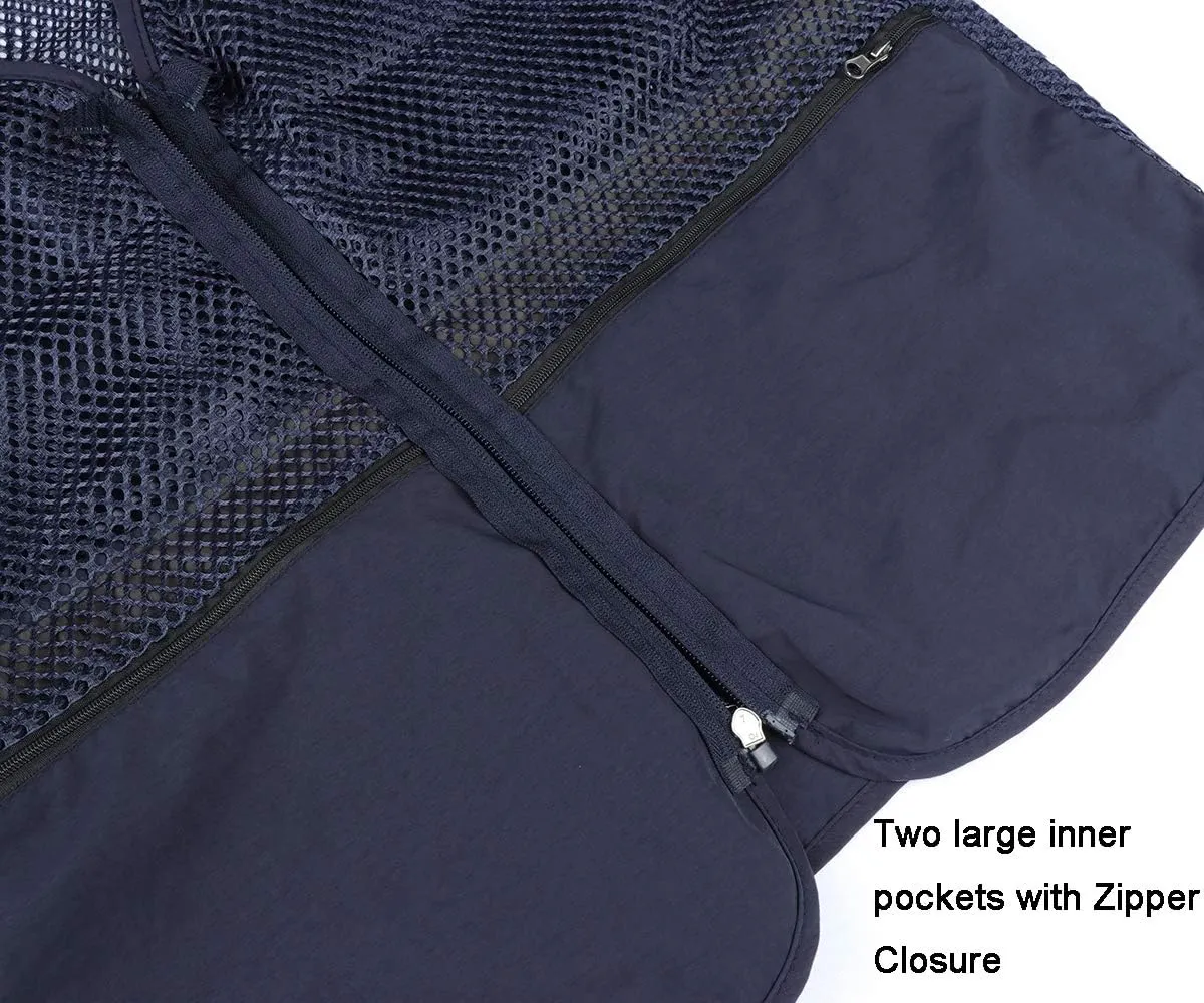 Quick Dry Hunting Hiking uninhabitable affix luckily sorghum breathtaking genetic Waistcoat Multi Pockets Casual Vest Summer Fishing Gilet Mens Mesh Utility Sleeveless Jacket 