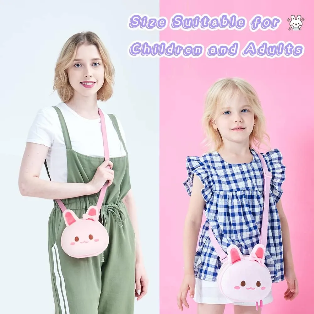 Rabbit Kids Crossbody Purse, Toddler utterly Girls Rabbit Cion Purse Supercute 3D Cartoon 