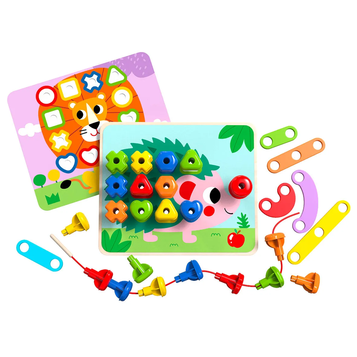 Rainbow Stacking Pegs | Tooky Toy