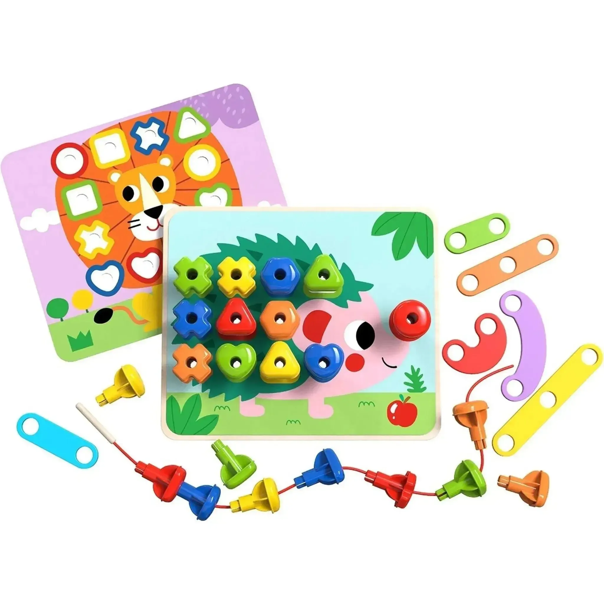 Rainbow Stacking Pegs