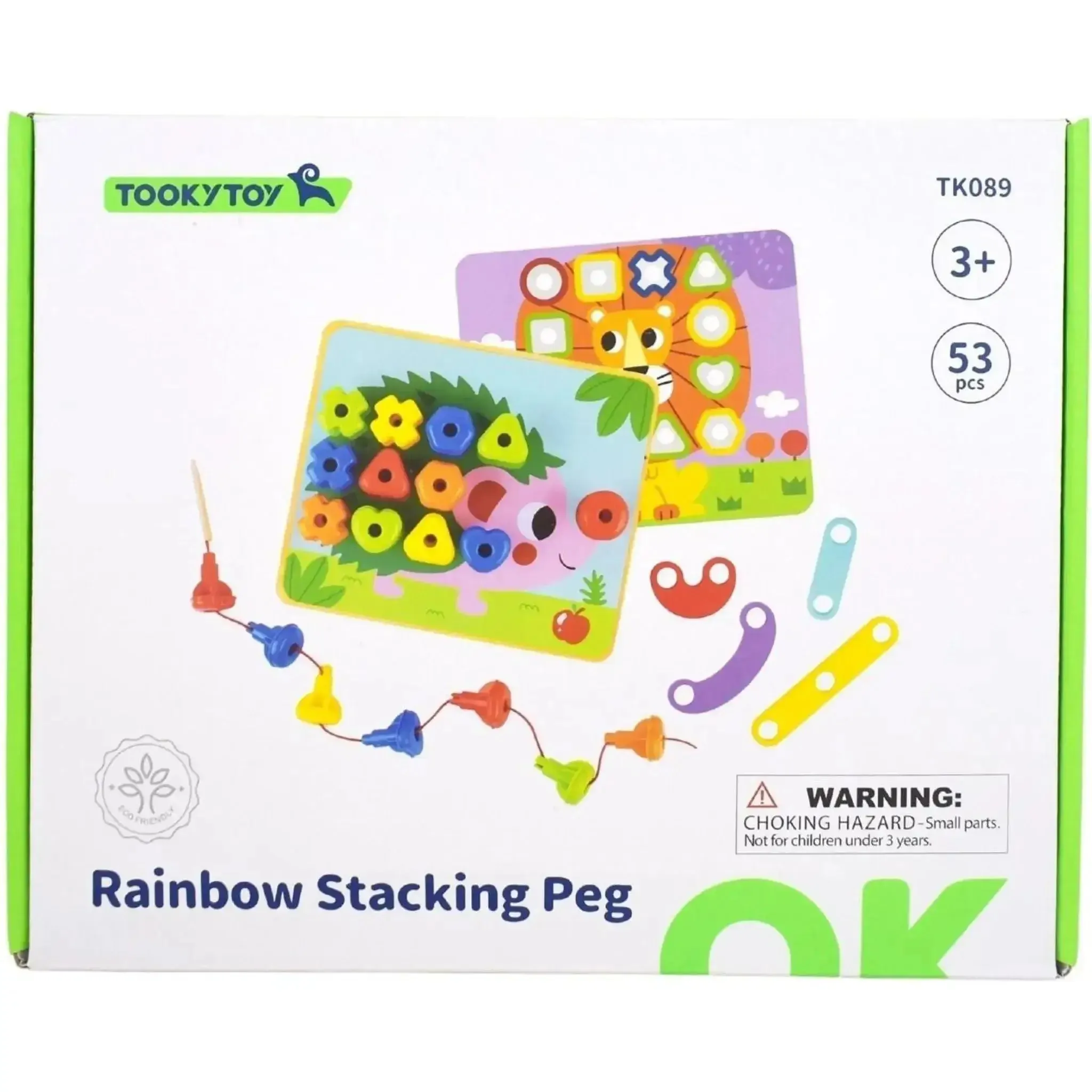 Rainbow Stacking Pegs