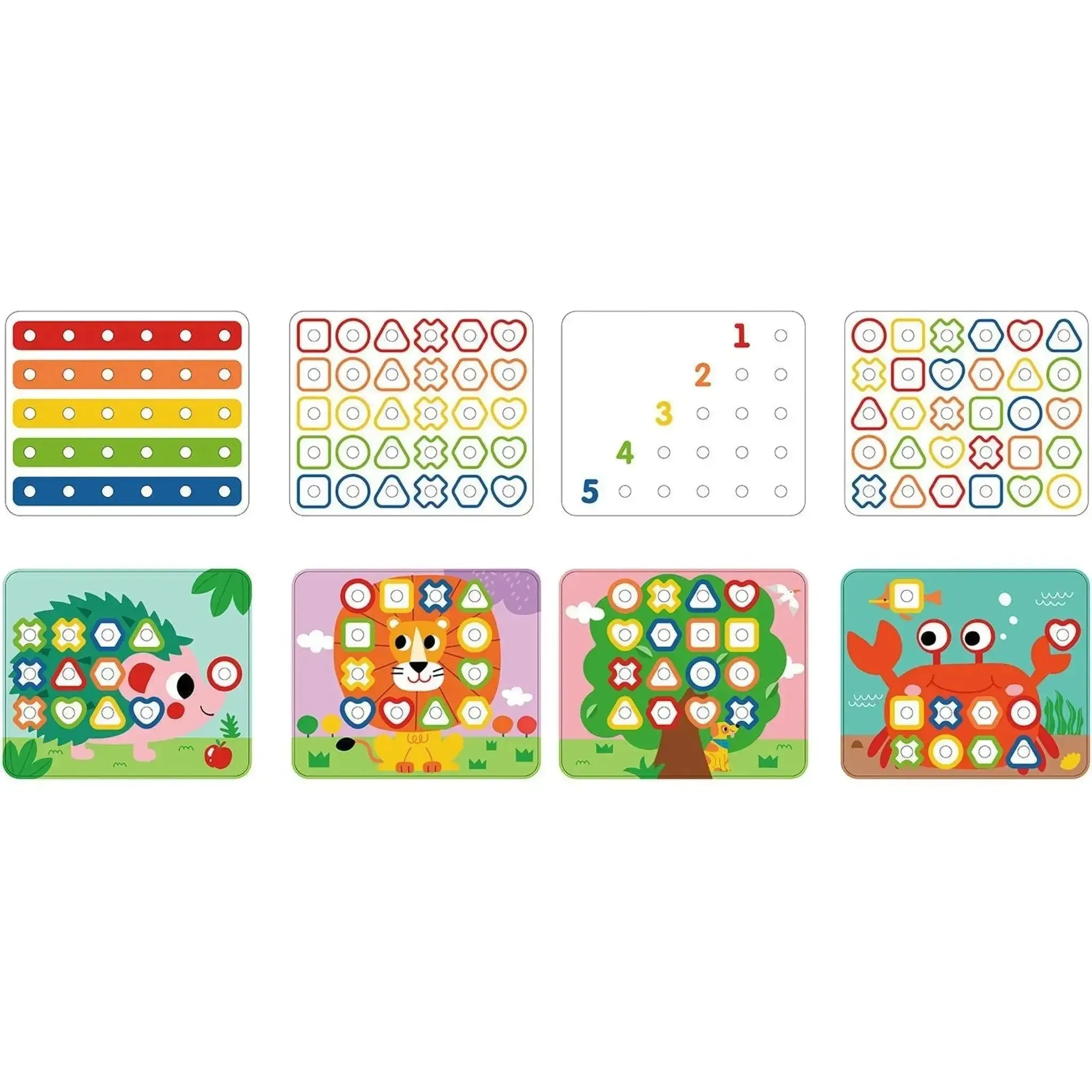 Rainbow Stacking Pegs