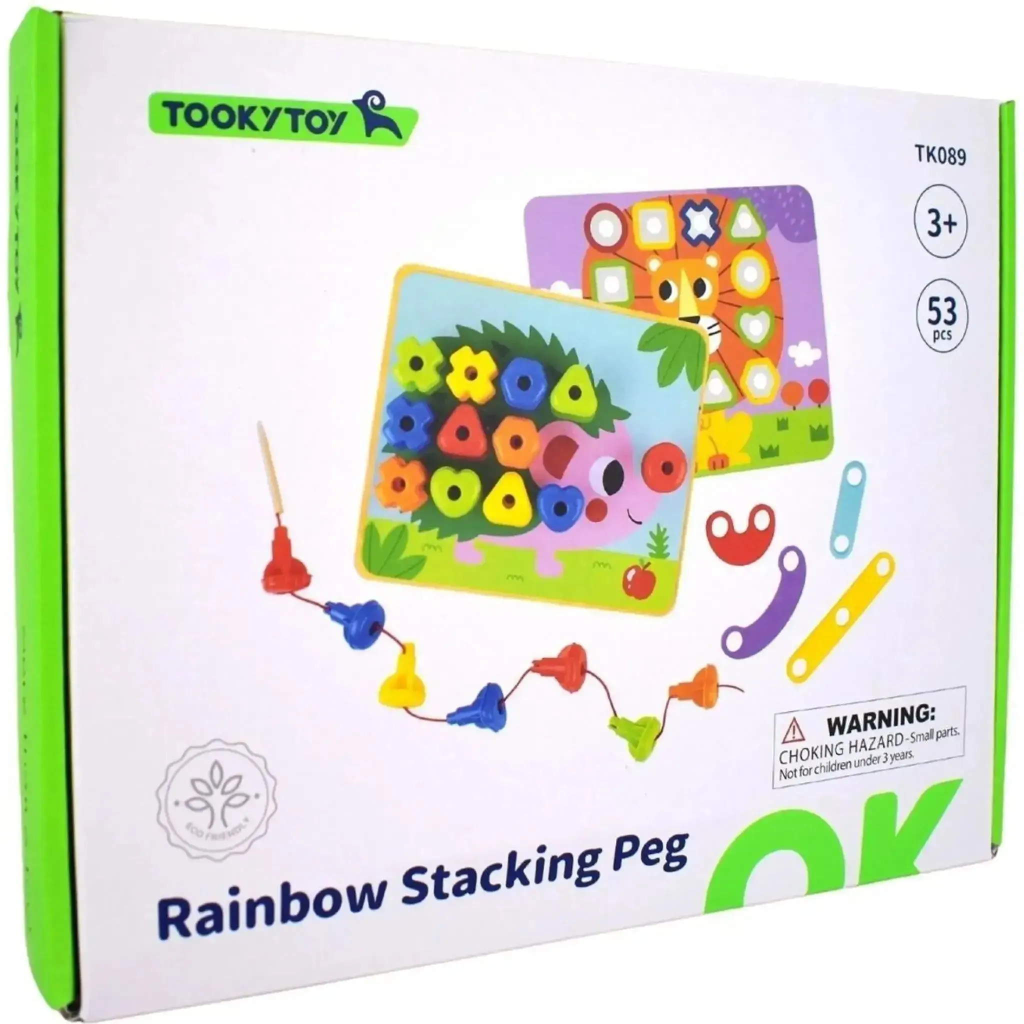 Rainbow Stacking Pegs