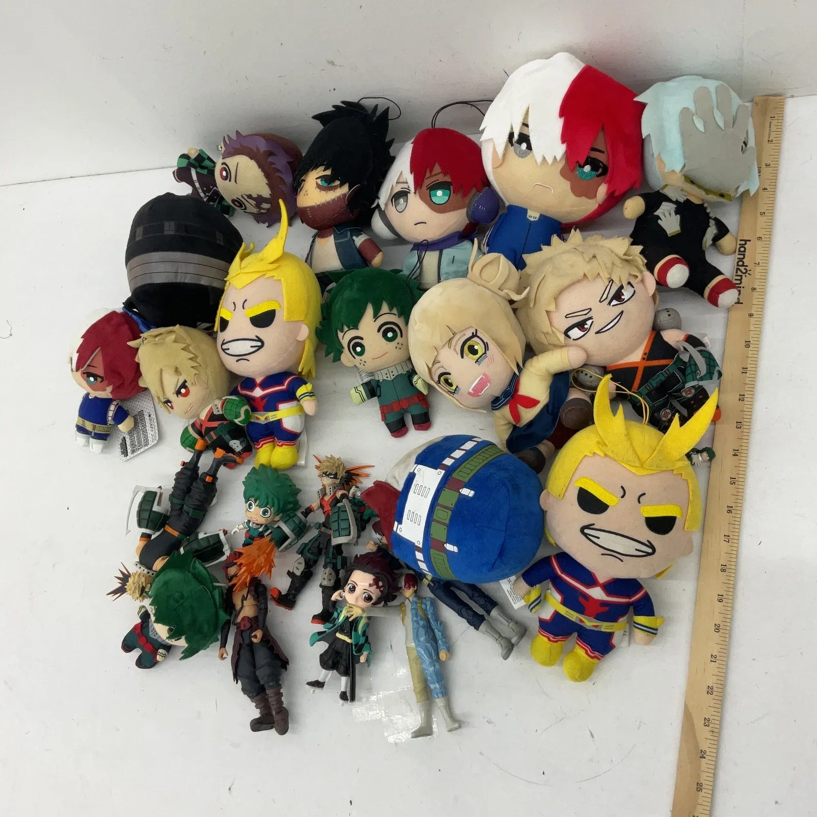 Random Mixed Anime Cartoon Character Plush Dolls Toy Figures My Hero Academia