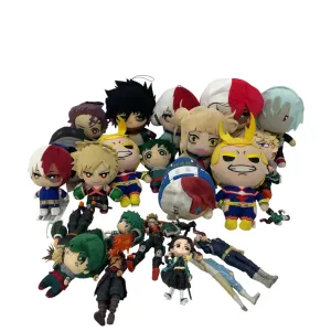 Random Mixed Anime Cartoon Character Plush Dolls Toy Figures My Hero Academia