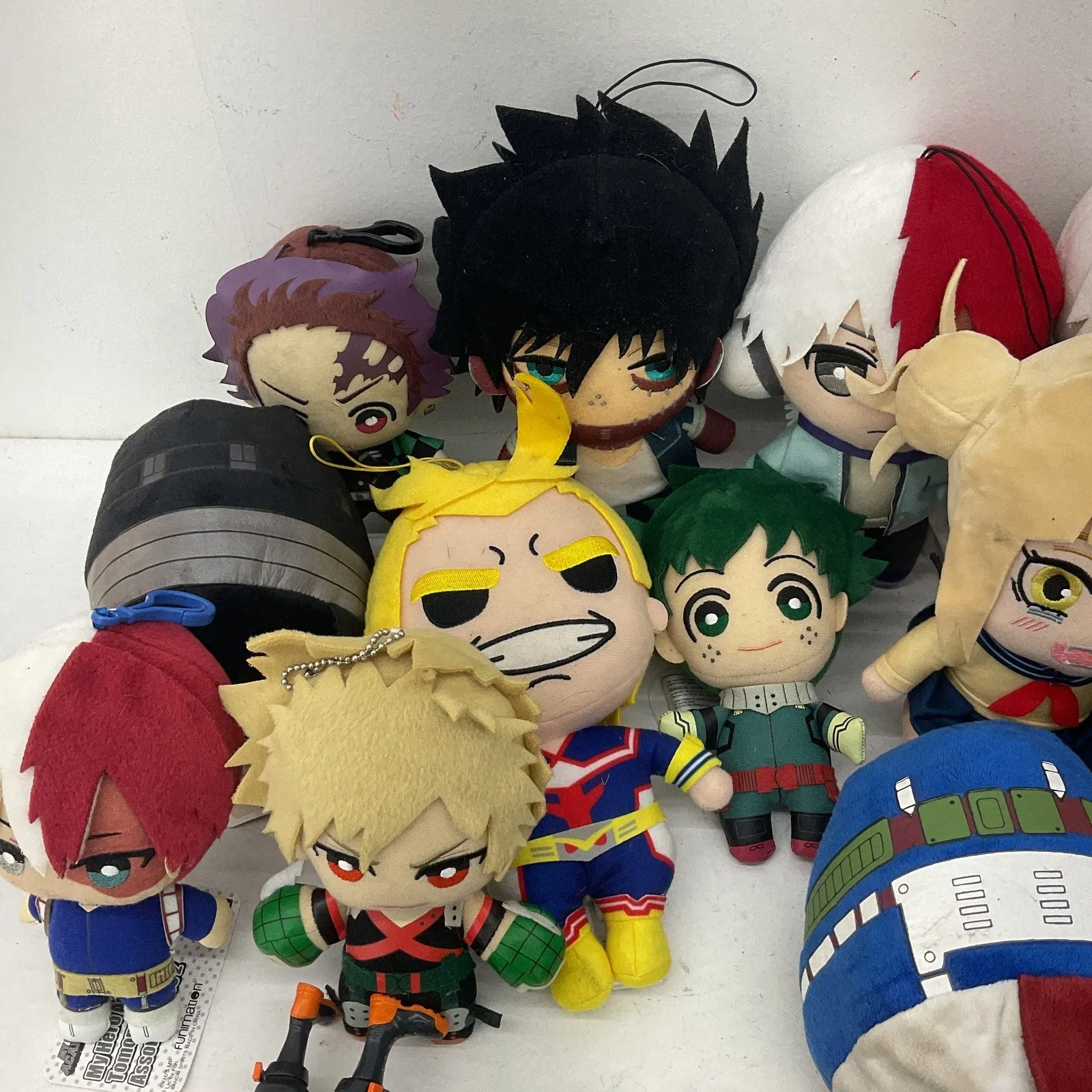 Random Mixed Anime Cartoon Character Plush Dolls Toy Figures My Hero Academia