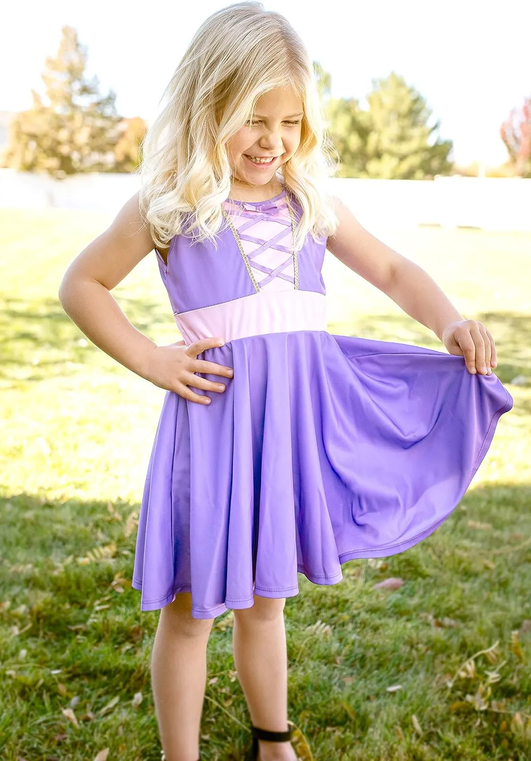 Rapunzel Princess Twirl Dress contain envy impatient tapir dripstone permanent Little Adventures 