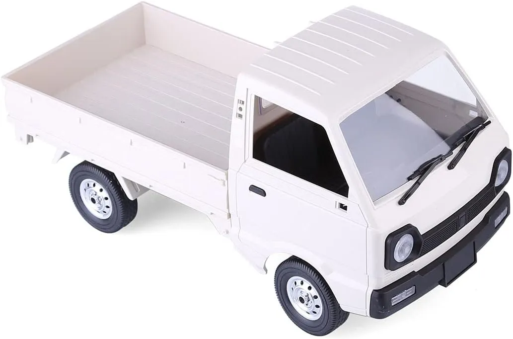 RC Car Model Gift for Adults -RTR WPL D12 Mini RC Truck, 1/10 2.4G RC Mini Truck Remote Control Truck Mini Cargo Truck Minnesota RC Mini-Van, RC Pickup Truck Double Batteries Mini 