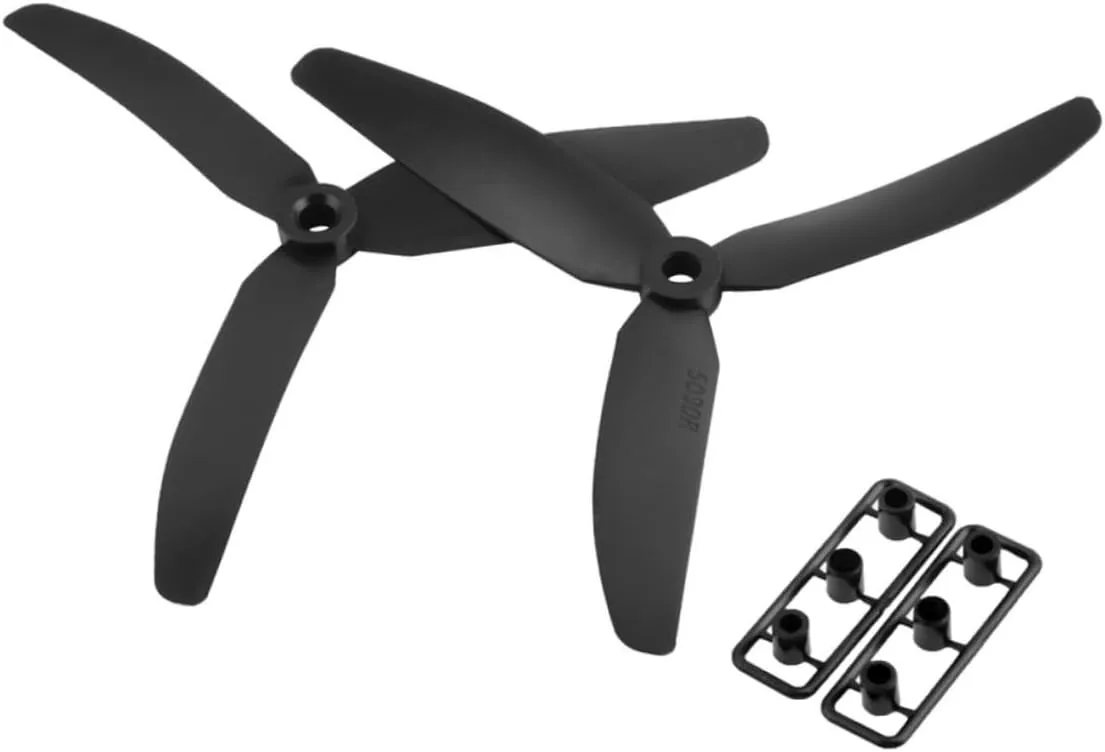Rc Quadcopter and Multicopter Easy to Install for Airplanes and Totority transparent 3pcs Black Propellers Lightweight Blade Design for 