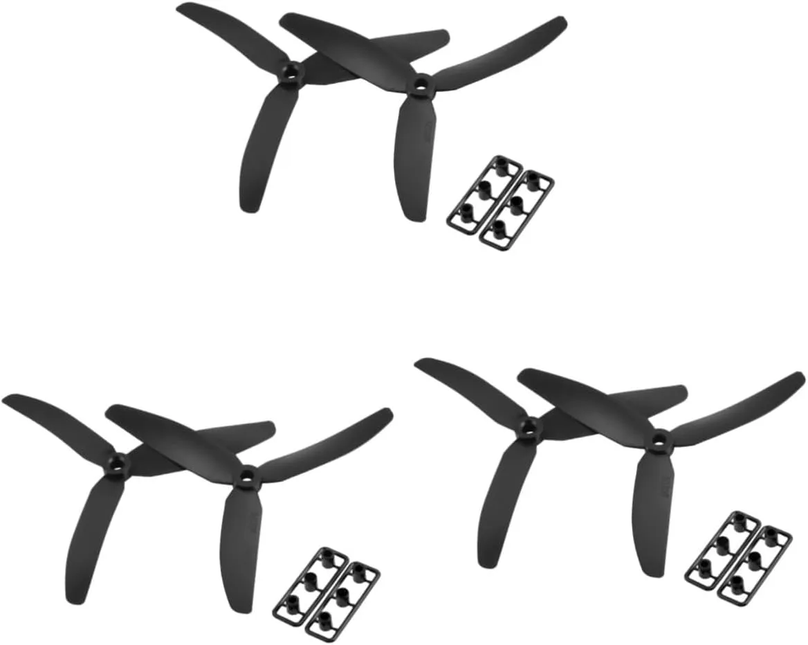 Rc Quadcopter and Multicopter Easy to Install for Airplanes and Totority transparent 3pcs Black Propellers Lightweight Blade Design for 