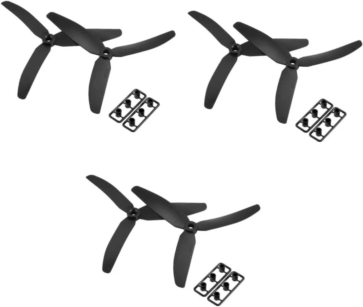 Rc Quadcopter and Multicopter Easy to Install for Airplanes and Totority transparent 3pcs Black Propellers Lightweight Blade Design for 
