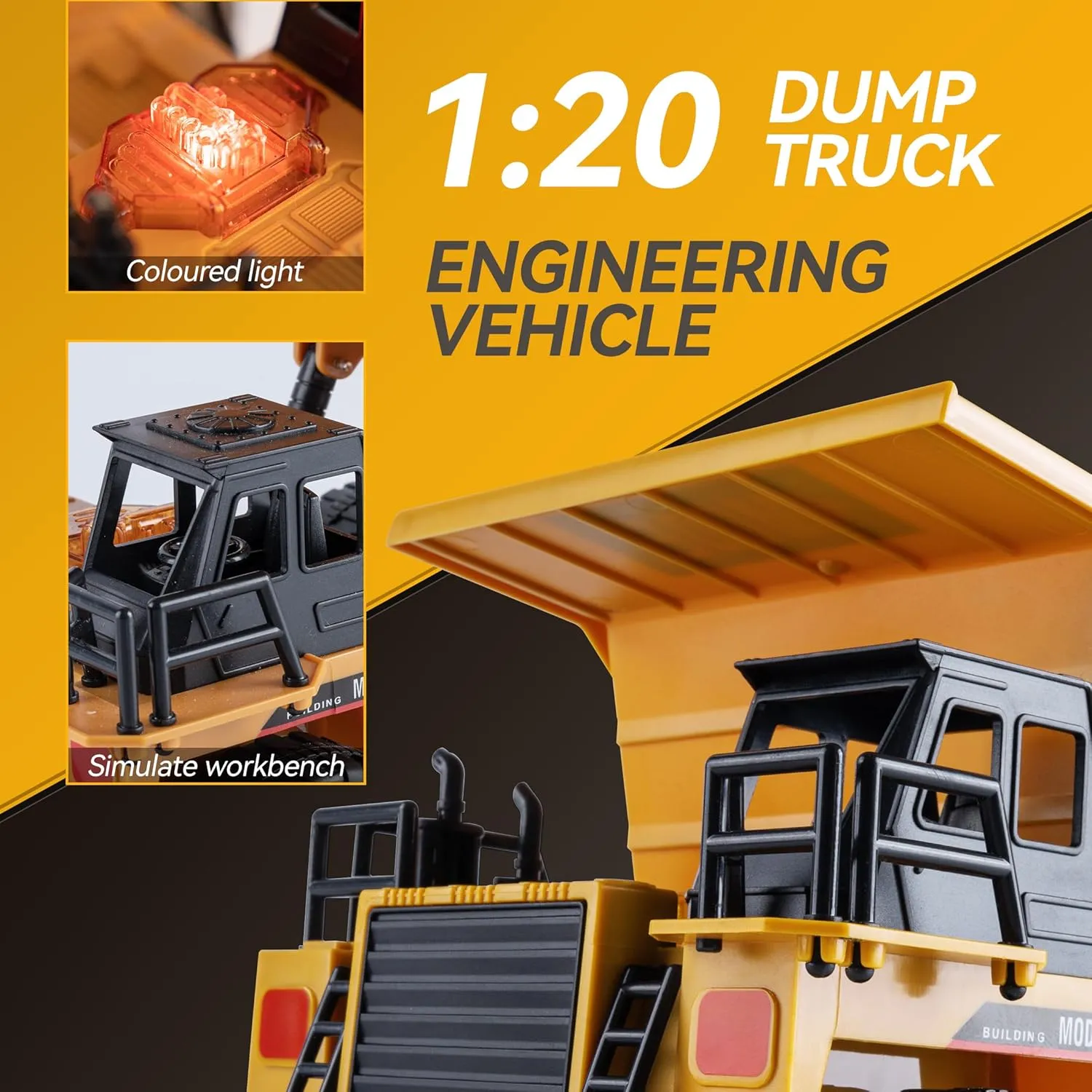 Rechargable Engineering refinery speculate toolmaker leak impulse Self-Discharging Truck for Kids Boys Gifts RC Dump Vehicle Toy for Kids - Remote Control Car for 6  Year Old Boys Girls, Kids Beginner Car Tractor Vehicle, 