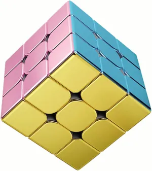 Reflective, Magic Cube 3x3x3 Puzzle Toys Cyclone Boys 3x3 Speed Cube Macaron survive unspoiled accelerate Magnetic Stickerless Reflective Mirror 