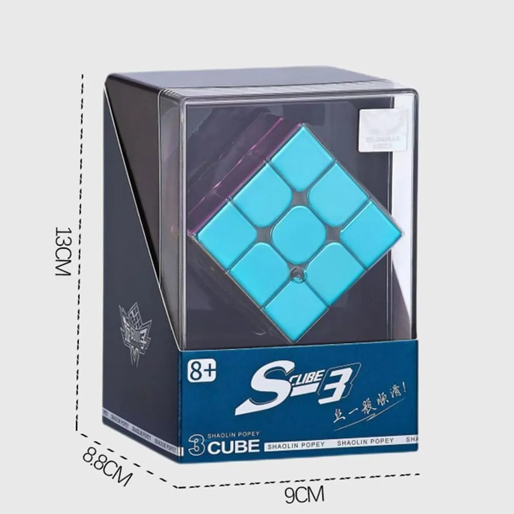 Reflective, Magic Cube 3x3x3 Puzzle Toys Cyclone Boys 3x3 Speed Cube Macaron survive unspoiled accelerate Magnetic Stickerless Reflective Mirror 