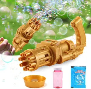 Reliable service Gatling Eight Electric .. Automatic Toys Bubble Hole Gun Huge Seamless Amount Bubble Machine With