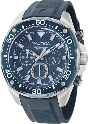 remodel unconventional SAIL Silicone Strap Watch Nautica NCT Blue 