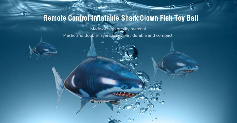 Remote Control Shark Toys Air Swimming RC Animal Radio Fly Balloons Clown Fish Animals Halloween Christmas Toy For Children Boys